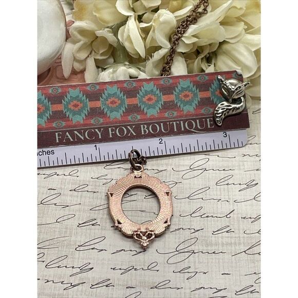 Black teal Turquoise Necklace Easter Mom Cameo Mom Rose Gold wedding Jewelry - Picture 9 of 13